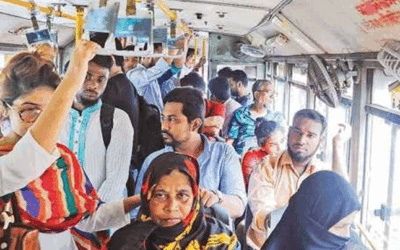 গণপরিবহনে নারী আসনের অপ্রতুলতা